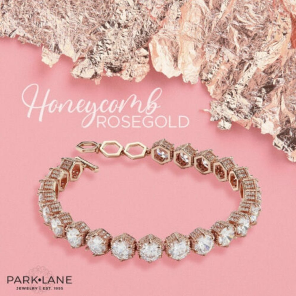 Park Lane Honeycomb Rose Gold Bracelet